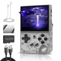 Consola de jogos portátil EWDGOES RG35XX 3,5 polegadas 64GB branca Consola de jogos portátil EWDGOES RG35XX 3,5 polegadas 64GB branca