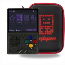 Consola de jogos portátil FINGEREVO Miyoo Mini V4 com capa T-Black