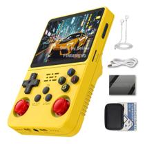 Consola de jogos portátil FINGEREVO R36S 3,5 polegadas 640x480 amarela