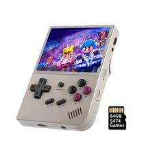 Consola de jogos portátil LNCBoc RG35XX 64GB com 5474 Games Grey