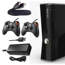 Console 360 120gb Standard Cor Matte Black + 2 Controles