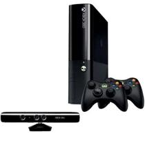 Console 360 Super Slim 250gb 2 Controles + Kinect + 3 Jogos Standard Preto