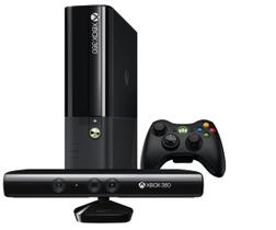 Console 360 Super Slim 4gb + Kinect + 3 Jogos Standard Preto