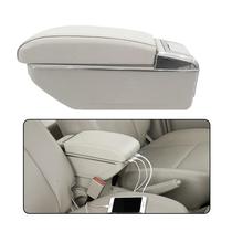 Console Central Apoio Universal Carro Entrada Usb Cinza