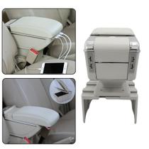 Console Central Apoio Universal Carro Entrada Usb Cinza