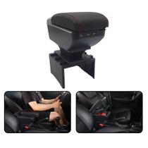 Console Central Apoio Universal Costura Vermelha Entrada Usb