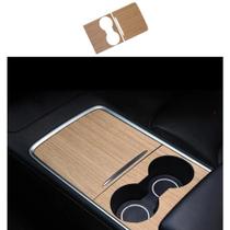 Console central Wrap frani Stripe Wooden para Tesla Model 3/Y