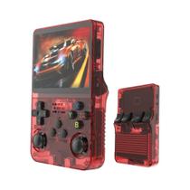 Console de Jogos Retro Handheld 128GB R36S - Tela IPS 3,5" - Sistema Linux - 64GB de Jogos