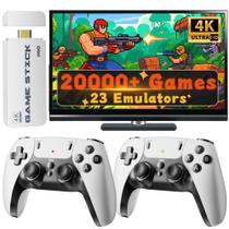 Console de jogos retrô Huqjot 2025 Stick Pro 64 GB 4K HDMI