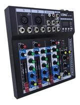 Console de Mixagem Digital Lelong LE-708 Bluetooth 4 Canais