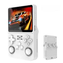Console De Videogame Portátil De Bolso R36S 64GB Tela IPS 3.5 Branco