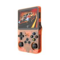 Console De Videogame Retro Portátil R36S Com Tela IPS De 3,5 Polegadas E 64GB/128GB, Player Linux