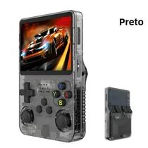 Console De Videogame Retro Portátil R36S De 64GB 128GB Com Tela IPS De 35 Polegadas E Sistema Linux
