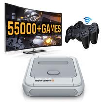 Console de videogame Super Console X 128GB com mais de 41.000 jogos