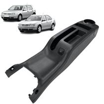 Console Freio Mão Preto C/ Botão + Tampa + Porta Copos Golf Bora