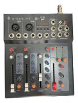 Console HSUL H4 Bluetooth Mesa de Som Analógica com 4 Canais e Efeitos Criativos