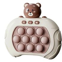 Console Mini Game Urso Pop It Portátil Puzzle Anti-Stress