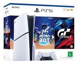 Console Playstation 5 Slim Disk Pacote Astro Bot E Gran Turismo 7