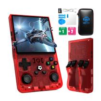 Console portátil DVJQSN R36MAX 4" 64GB 4000mAh Vermelha Console portátil DVJQSN R36MAX 4" 64GB 4000mAh Vermelha