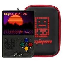 Console Portátil Miyoo Mini V4 64GB Tela 3.0" 5000 Jogos + Capa - Preto Console Portátil Miyoo Mini V4 64GB Tela 3.0" 5000 Jogos + Capa - Preto