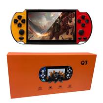 Console Portátil Retro Q3 com Tela 4.3" Diversão Clássica em Qualquer Lugar! Jogos Retro Inclusos