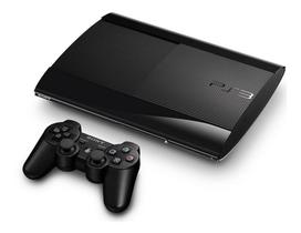 Console PS 3 Super Slim 500gb + 3 Jogos Cor Charcoal Black