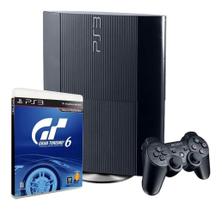 Console PS3 Super Slim 250gb Gran Turismo 6 Cor Charcoal Black