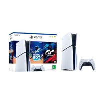 Console Sony PlayStation 5 Slim, Com Leitor de Discos, SSD 1TB, Controle Sem Fio DualSense + 2 Jogos - 1000038858