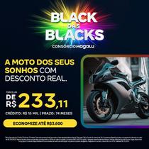 Consórcio de Moto Black das Blacks 15 Mil em 74 meses