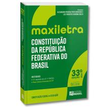 Constituição da República Federativa do Brasil 32ª Edição 2025 - Maxiletra Letras Grandes Rideel