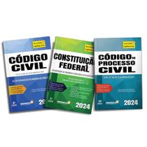 Constituição federal + código civil + código de processo civil - legislação civil seca 2024