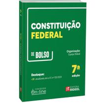 Constituição Federal De Bolso Rideel - 7ª Edição 2024 - EDITORA RIDEEL