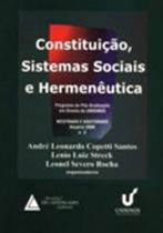 Constituição, sistemas sociais e hermenêutica: Anuário 2006 - Mestrado e doutorado - LIVRARIA DO ADVOGADO