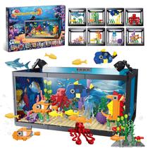 Construindo um tanque de peixes 8 em 1 com luz LED Kids 6+ Construindo um tanque de peixes 8 em 1 com luz LED Kids 6+