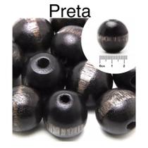 Conta Bola Madeira 22mm 50 Peças Com Furo Conta Bola Madeira 22mm 50 Peças Com Furo
