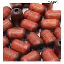 Conta de Madeira Bujão Tubinho 23mm 20 Peças Artesanato