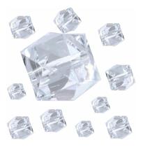 Conta Em Acrilico Quadrada Facetada Passante 10Mm Conta Em Acrilico Quadrada Facetada Passante 10Mm