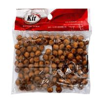 Conta Madeira 8Mm Café Pacote Com 25 Gramas