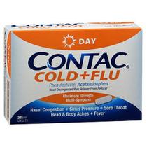 Contac Cold Plus Flu 24 Comprimidos da Media Consumer Healthcare (pacote com 2)