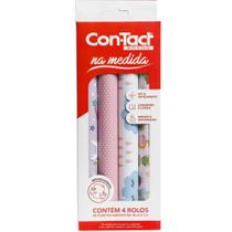 Contact 30cmx1m na medida baby girl c/4cores plastcover unidade Contact 30cmx1m na medida baby girl c/4cores plastcover unidade