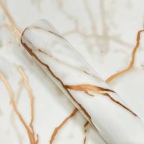 Contact Decorado 45CMX10M Calacatta Branco Brilho Rolo