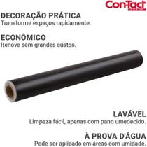 Contact Liso 45CM X 10M Brilho Preto