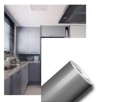 Contact Vinil adesivo lavavél cozinha 3Mx50cm Prata