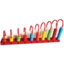 Contador ábaco 10 Colunas em Madeira - Toy MIX Contador ábaco 10 Colunas em Madeira - Toy MIX