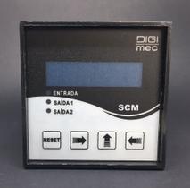 Contador de Impulsos 72x72mm SCM/6 90-240Vca/115-280Vcc Digimec Contador de Impulsos 72x72mm SCM/6 90-240Vca/115-280Vcc Digimec