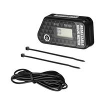 Contador De Tempo LCD À Prova d'Água Preto E Vermelho Para Motocicleta, ATV, Lancha, Cortador De