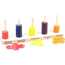 Contador Plástico Abaco Aberto 50 Argolas - GNA