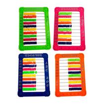 Contador plastico abaco yins sortido com 100 bolinhas