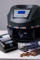 Contadora e Classificadora de Moedas AS1610 FRT Bivolt 500 Moedas Min, Relatórios Digitais