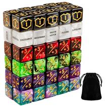 Contadores de dados MTG Flvdierd, 60 unidades com bolsas para jogos de cartas